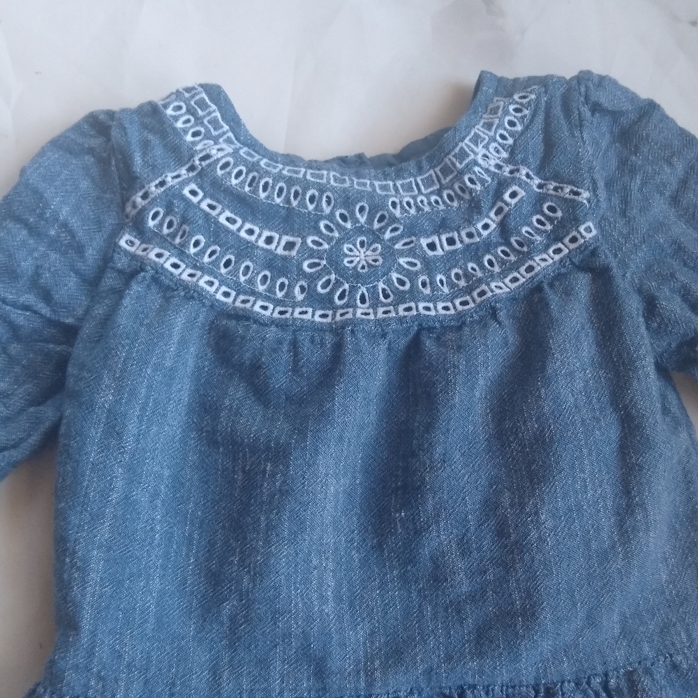 Cat and Jack 2T Chambray Dress - Picture 2 of 5